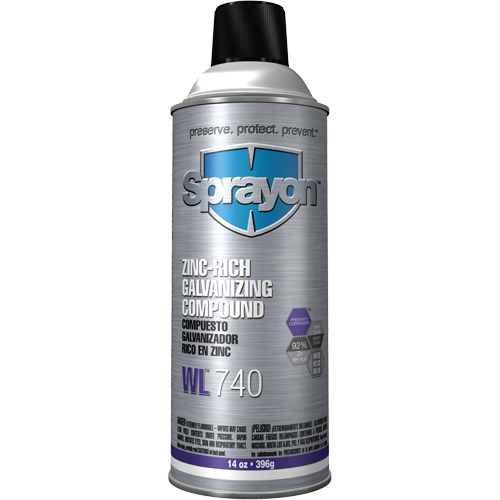 Compos&eacute; de galvanisation &agrave; haute teneur en zinc WL740, Canette a&eacute;rosol Southpoint Industrial Supply