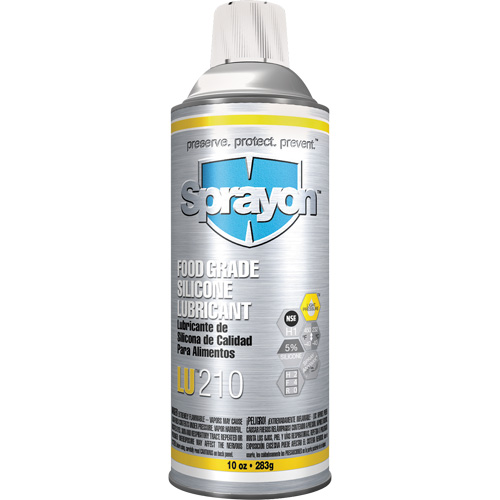 LU210 Food Grade Silicone Lubricant, Aerosol Can Southpoint Industrial Supply