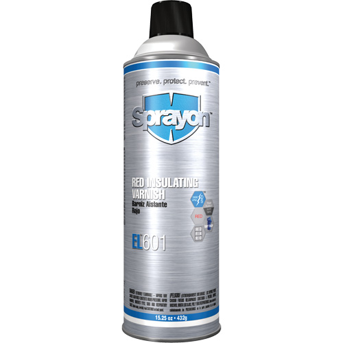 EL601 Red Insulating Varnish, 15.25 oz., Aerosol Can, Red Southpoint Industrial Supply