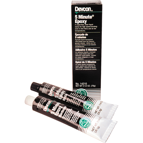 5-Minute Adhesive, 70 g, Tube, Two-Part, Clear Southpoint Industrial Supply