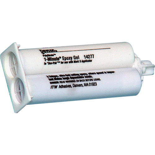 1-Minute Adhesive, 50 ml, Dual Cartridge, Two-Part, Amber Southpoint Industrial Supply