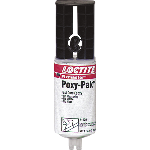 Adh&eacute;sif &agrave; s&eacute;chage rapide POXY PAK de Fixmaster, 92 g, Seringue, Deux composants, Translucide Southpoint Industrial Supply