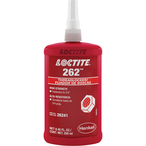 Compos&eacute; de blocage 262, Rouge, &eacute;lev&eacute;, 250 ml, Bouteille Southpoint Industrial Supply
