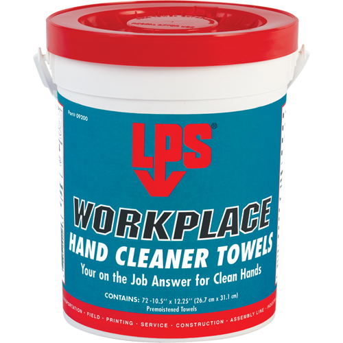 Serviettes nettoyantes pour le travail, 72 lingettes, 10-1/2" x 12-1/4" Southpoint Industrial Supply