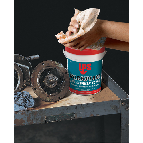 Serviettes nettoyantes pour le travail, 72 lingettes, 10-1/2" x 12-1/4" Southpoint Industrial Supply