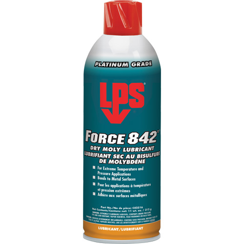 Lubrifiant sec au Moly Force 842°, Canette a&eacute;rosol Southpoint Industrial Supply