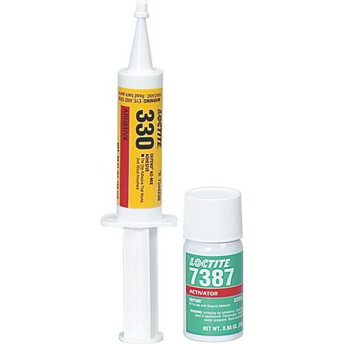 330 Depend&reg; No-Mix Adhesive, Two-Part, 250 ml, Kit, Amber Southpoint Industrial Supply