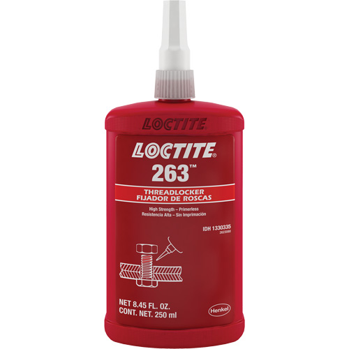 Compos&eacute; de blocage 263 s&eacute;chage rapide, Rouge, &eacute;lev&eacute;, 250 ml, Bouteille Southpoint Industrial Supply