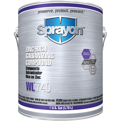 Compos&eacute; de galvanisation &agrave; haute teneur en zinc WL740, Gallon Southpoint Industrial Supply