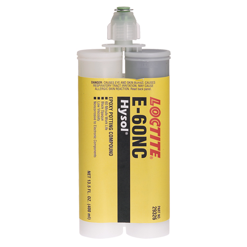 E-60NC Electrically Non-Corrosive Structural Adhesives, 400 ml, Dual Cartridge, Two-Part, Black Southpoint Industrial Supply