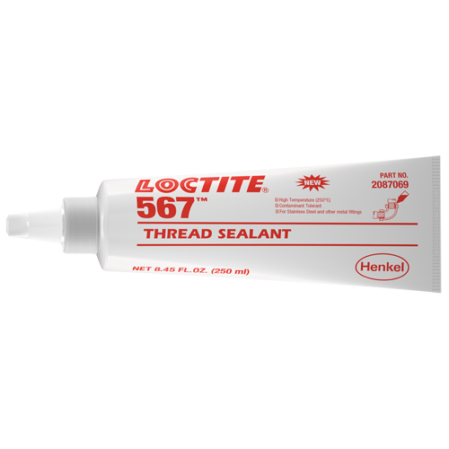 567 High Temperature Thread Sealant, Tube, 250 ml, -53.88° C - 204° C/-65° F - 400° F Southpoint Industrial Supply
