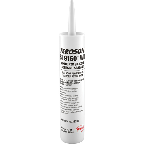 Scellant &agrave; la silicone Teroson SI 9160, Cartouche, Blanc Southpoint Industrial Supply