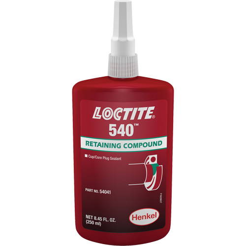 Compos&eacute; de retenue Loctite 540, 250 ml, Bouteille, Bleu Southpoint Industrial Supply