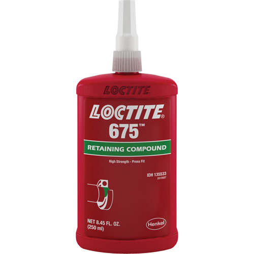 Compos&eacute; de blocage Loctite 675, 250 ml, Bouteille, Vert Southpoint Industrial Supply