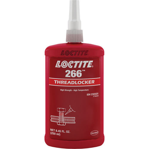 266 Threadlocker, Red, High, 250 ml, Bottle Southpoint Industrial Supply