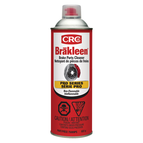 Produit de nettoyage ininflammable pour les freins de s&eacute;rie professionnelle Brakleen, Canette a&eacute;rosol Southpoint Industrial Supply