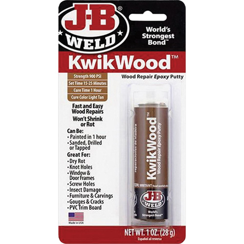 KwikWood Epoxy, 2 oz., Stick, Tan Southpoint Industrial Supply