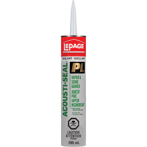 PL&reg; Vapour Barrier & Sound Reduction Adhesive, 825 ml, Tube, Black Southpoint Industrial Supply