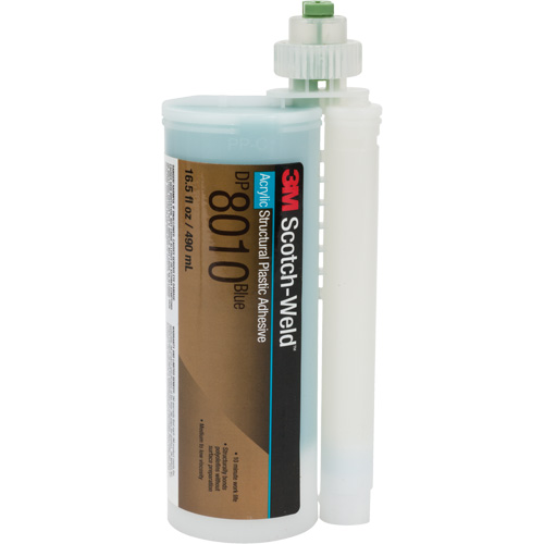 Adh&eacute;sif structural pour composants en plastique Scotch-Weld, Deux composants, Cartouche, 490 ml, Bleu Southpoint Industrial Supply