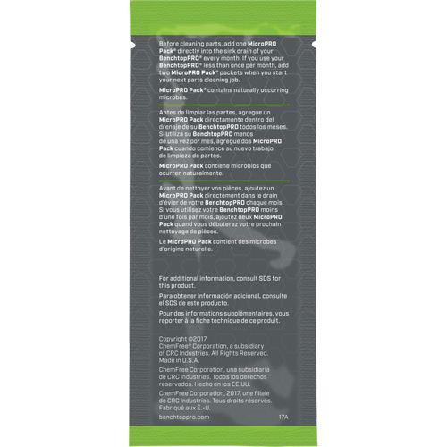 Agent nettoyant antimicrobien MicroPro Pack, 0,5 oz, Pochette Southpoint Industrial Supply