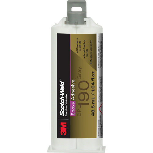 Adh&eacute;sif &eacute;poxyde DP190 Scotch-Weld, 1,64 liq. oz., Cartouche, Deux composants, Gris Southpoint Industrial Supply