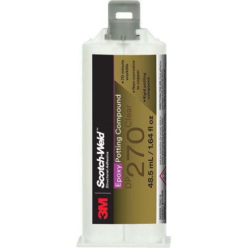 Scotch-Weld Epoxy Potting Compound, 1.7 fl. oz./48.5 ml, Dual Cartridge, Two-Part, Clear Southpoint Industrial Supply