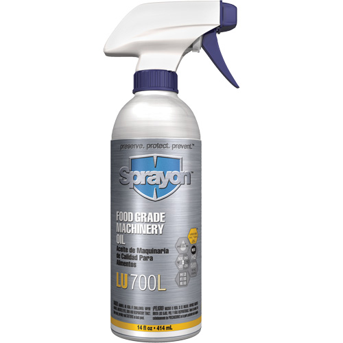 Huile &agrave; machine de cat&eacute;gorie alimentaire, 14 oz, Bouteille &agrave; g&acirc;chette Southpoint Industrial Supply