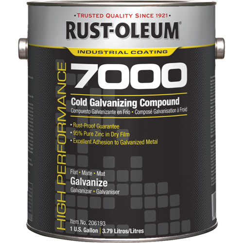 High-Performance 7000 System Cold Galvanizing Compound, Gallon Southpoint Industrial Supply