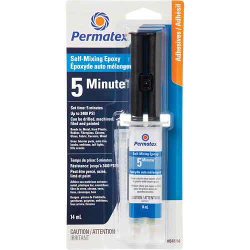 General Purpose Epoxy, 14 ml, Syringe, Two-Part, Clear Southpoint Industrial Supply