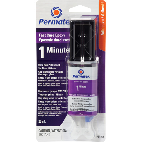 Gel Epoxy, 25 ml, Syringe, Two-Part, Clear Southpoint Industrial Supply