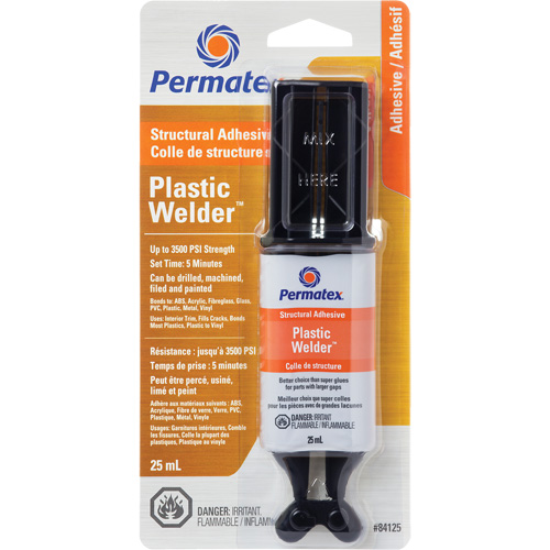 Colle &eacute;poxyde Plastic Welder, 25 ml, Seringue, Deux composants, Blanc cass&eacute; Southpoint Industrial Supply