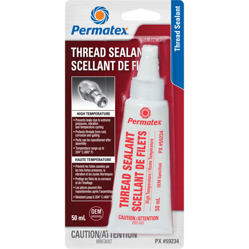 High Temperature Thread Sealant, Bottle, 50 ml, -54° C - 204° C/-65° F - 400° F Southpoint Industrial Supply