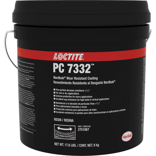 7332 Nordbak&reg; Wear Prevention Coating, Grey, 10 kg, Pail Southpoint Industrial Supply