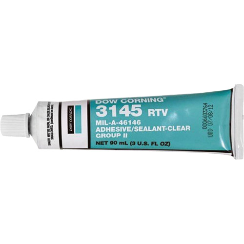 Dowsil RTV 3145 Silicone Adhesive Sealant MIL-A-46146, Tube, Clear Southpoint Industrial Supply