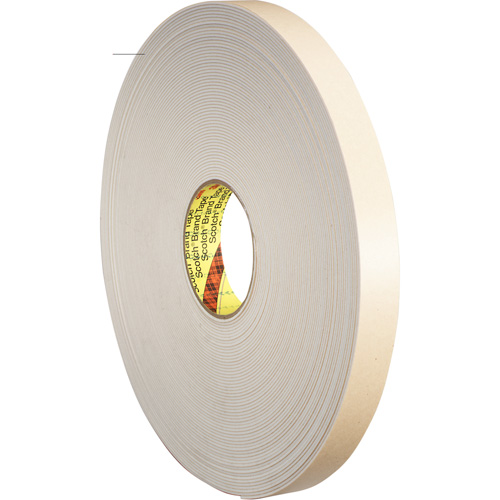 Ruban double face en mousse, 33 m (108') lo x 25,4 mm (1") la, 62 mils, Poly&eacute;thyl&egrave;ne Southpoint Industrial Supply