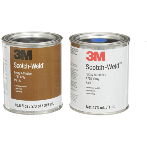 Adh&eacute;sif Scotch-Weld, 16 oz liq., Tube, Deux composants, Gris Southpoint Industrial Supply