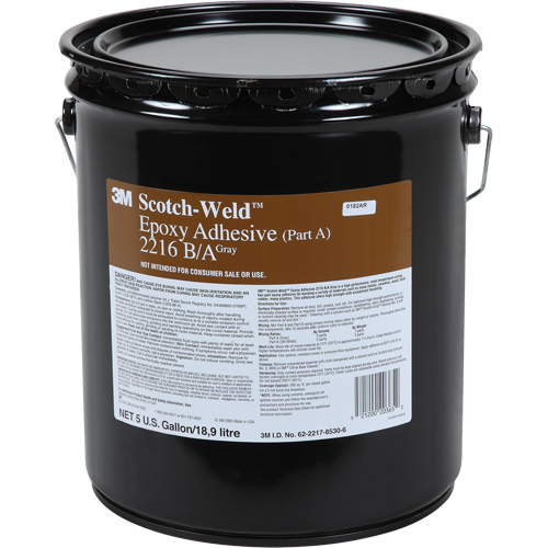 Adh&eacute;sif Scotch-Weld, 5 gal., Seau, Deux composants, Gris Southpoint Industrial Supply
