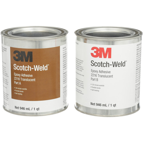 Scotch-Weld Adhesive, 32 fl. oz., Kit, Two-Part, Translucent Southpoint Industrial Supply