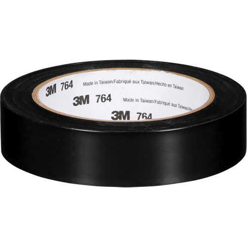 764 General-Purpose Vinyl Tape, 25.4 mm (1") W x 32.9 m (108') L, 5 mils, Black Southpoint Industrial Supply
