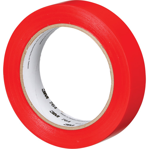 Ruban en vinyle pour travaux g&eacute;n&eacute;raux 764, 25,4 mm (1") la x 32,9 m (108') lo, 5 mils, Rouge Southpoint Industrial Supply