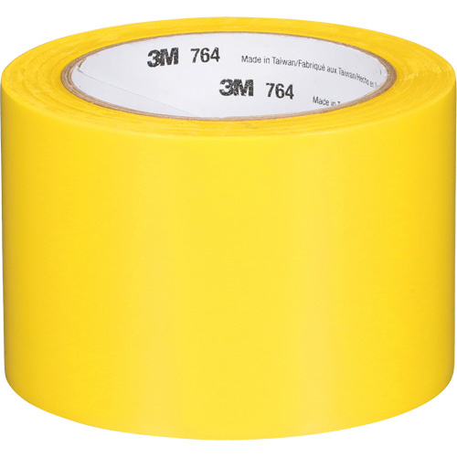 Ruban en vinyle pour travaux g&eacute;n&eacute;raux 764, 76 mm (3") la x 32,9 m (108') lo, 5 mils, Jaune Southpoint Industrial Supply