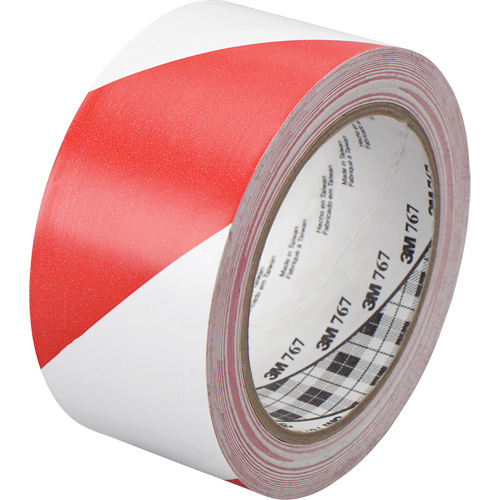 Ruban de signalisation de danger 767, 50,8 mm (2") x 33 m (108'), Rouge/Blanc Southpoint Industrial Supply