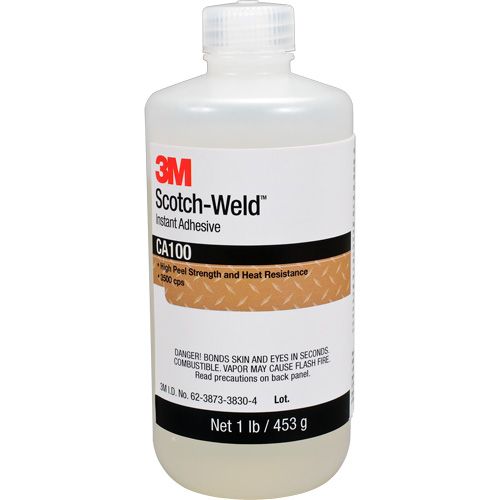 Scotch-Weld Instant Adhesive CA100, Off-White, Bottle, 1 lbs. Southpoint Industrial Supply