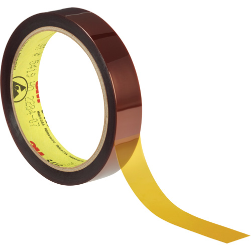Low-Static Polyimide Film Tape  5419, 12.7 mm (1/2") x 33 m (108'), Brown Southpoint Industrial Supply