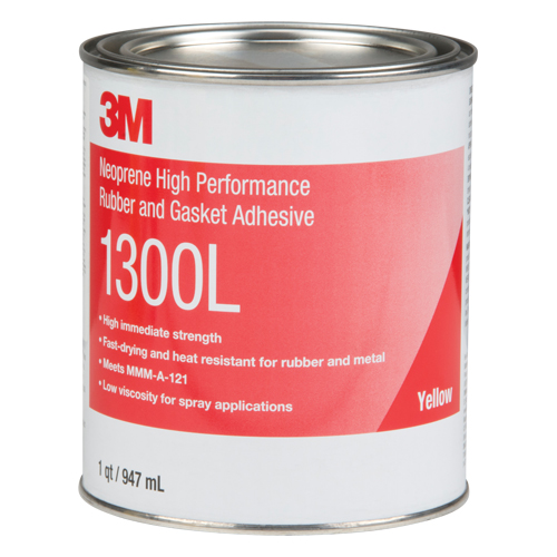 Rubber & Gasket Adhesive, Can, Yellow Southpoint Industrial Supply