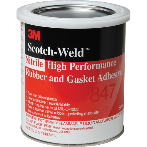 Adh&eacute;sif haute performance pour caoutchouc et joints Scotch-Weld, Gallon, Brun Southpoint Industrial Supply