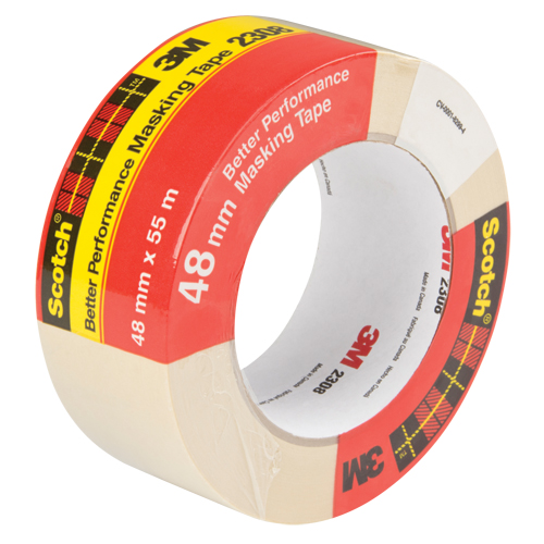 2308 Masking Tape, 48 mm (2") x 55 m (180'), Tan Southpoint Industrial Supply