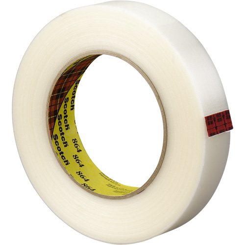 Scotch&reg; Reinforced Strapping Tape, 5.6 mils Thick, 12 mm (1/2") x 330 m (1082')  Southpoint Industrial Supply