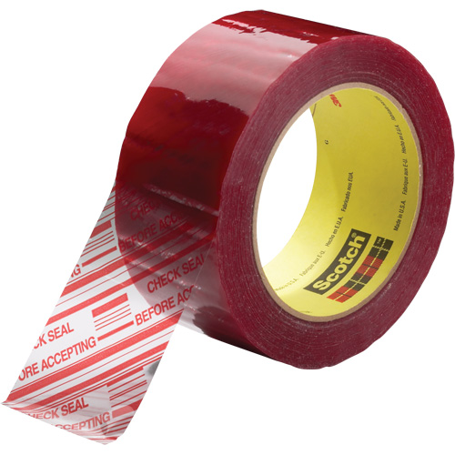 Ruban d'emballage avec message de s&eacute;curit&eacute; Scotch 3779, Adh&eacute;sif Acrylique, 1,8 mils, 48 mm (2") x 100 m (328') Southpoint Industrial Supply