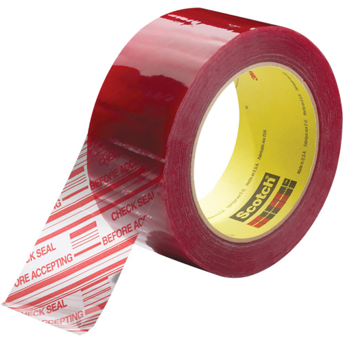 Ruban d'emballage avec message de s&eacute;curit&eacute; Scotch 3779, Adh&eacute;sif Acrylique, 1,8 mils, 48 mm (2") x 914 m (2998') Southpoint Industrial Supply